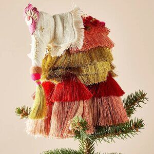 Anthropologie Majestic Tassels Elephant Tree Topper